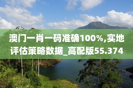 澳門一肖一碼準(zhǔn)確100%,實(shí)地評(píng)估策略數(shù)據(jù)_高配版55.374