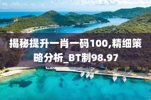 揭秘提升一肖一碼100,精細(xì)策略分析_BT制98.97
