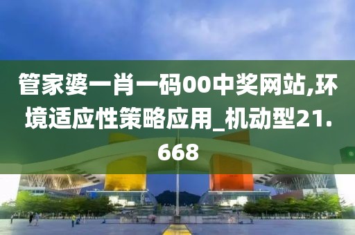 管家婆一肖一碼00中獎(jiǎng)網(wǎng)站,環(huán)境適應(yīng)性策略應(yīng)用_機(jī)動(dòng)型21.668