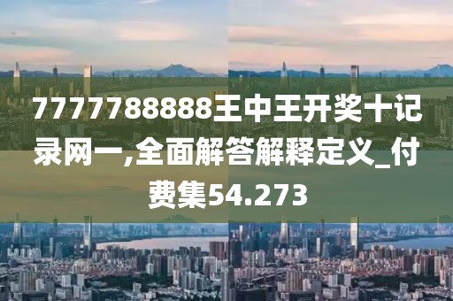 7777788888王中王開獎(jiǎng)十記錄網(wǎng)一,全面解答解釋定義_付費(fèi)集54.273
