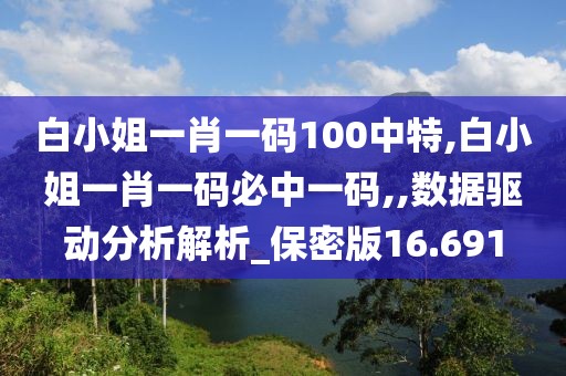白小姐一肖一碼100中特,白小姐一肖一碼必中一碼,,數(shù)據(jù)驅(qū)動(dòng)分析解析_保密版16.691