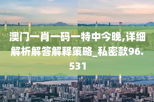 澳門一肖一碼一特中今晚,詳細(xì)解析解答解釋策略_私密款96.531