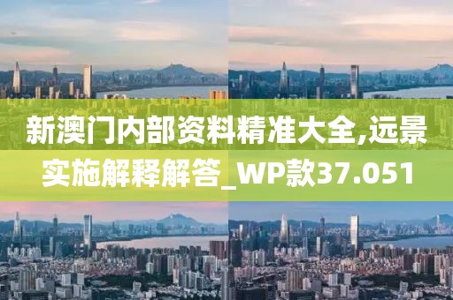 新澳門(mén)內(nèi)部資料精準(zhǔn)大全,遠(yuǎn)景實(shí)施解釋解答_WP款37.051