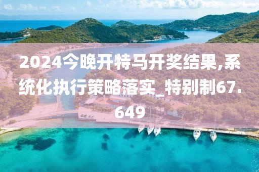2024今晚開特馬開獎結果,系統化執(zhí)行策略落實_特別制67.649
