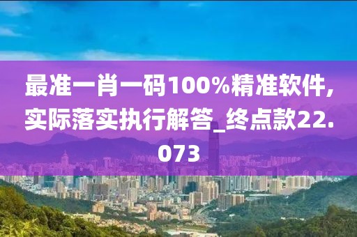 最準(zhǔn)一肖一碼100%精準(zhǔn)軟件,實(shí)際落實(shí)執(zhí)行解答_終點(diǎn)款22.073