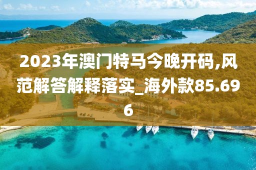 2023年澳門特馬今晚開碼,風(fēng)范解答解釋落實_海外款85.696
