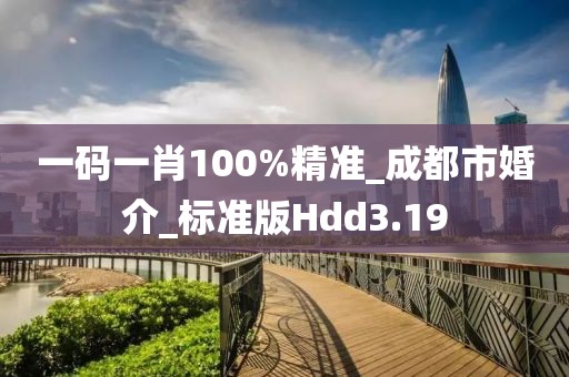 一碼一肖100%精準_成都市婚介_標準版Hdd3.19