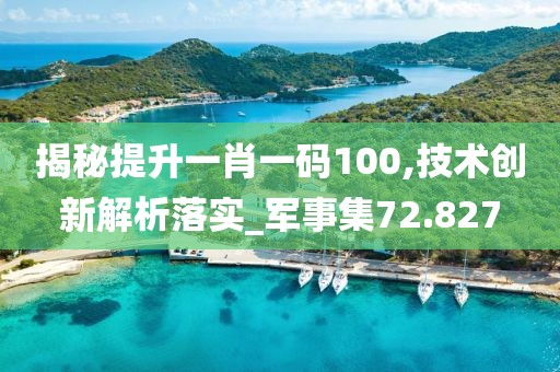 揭秘提升一肖一碼100,技術(shù)創(chuàng)新解析落實(shí)_軍事集72.827