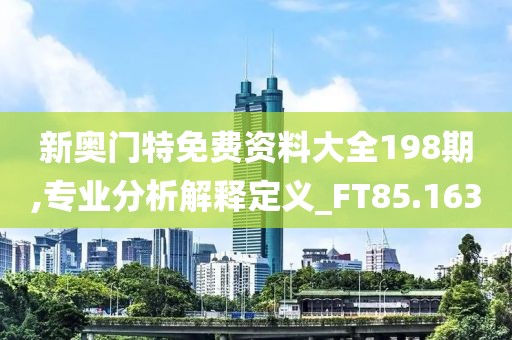 新奧門(mén)特免費(fèi)資料大全198期,專業(yè)分析解釋定義_FT85.163