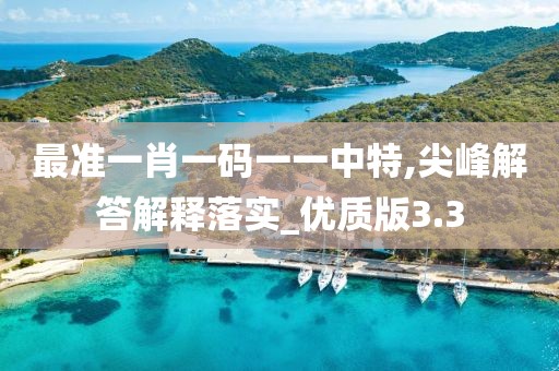 最準一肖一碼一一中特,尖峰解答解釋落實_優(yōu)質(zhì)版3.3