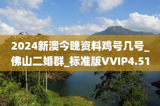 2024新澳今晚資料雞號(hào)幾號(hào)_佛山二婚群_標(biāo)準(zhǔn)版VVIP4.51