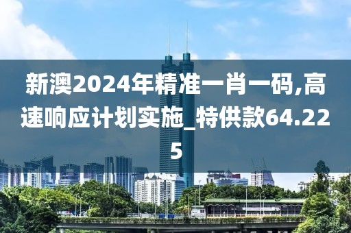 新澳2024年精準(zhǔn)一肖一碼,高速響應(yīng)計(jì)劃實(shí)施_特供款64.225