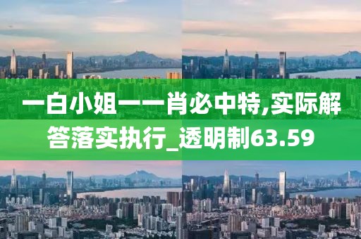 一白小姐一一肖必中特,實(shí)際解答落實(shí)執(zhí)行_透明制63.59