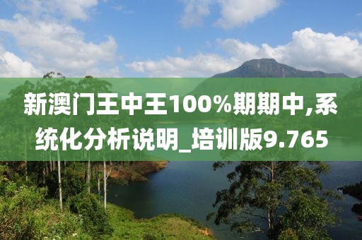 新澳門王中王100%期期中,系統(tǒng)化分析說(shuō)明_培訓(xùn)版9.765
