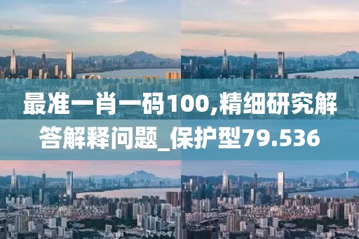 最準一肖一碼100,精細研究解答解釋問題_保護型79.536