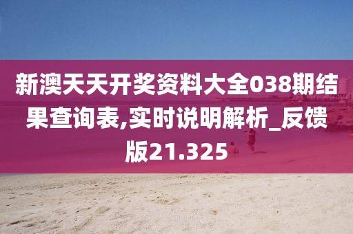 新澳天天開(kāi)獎(jiǎng)資料大全038期結(jié)果查詢表,實(shí)時(shí)說(shuō)明解析_反饋版21.325