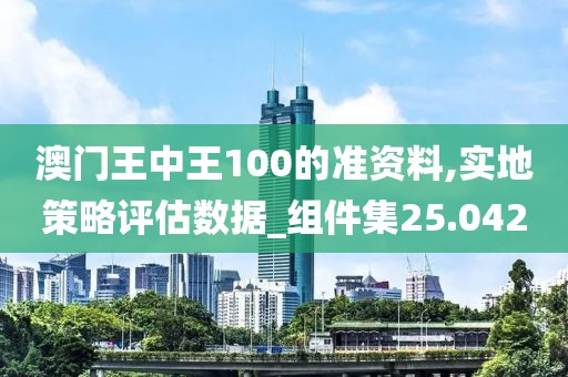 澳門(mén)王中王100的準(zhǔn)資料,實(shí)地策略評(píng)估數(shù)據(jù)_組件集25.042